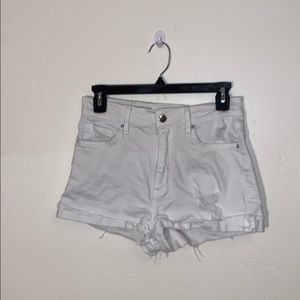 White H&M shorts